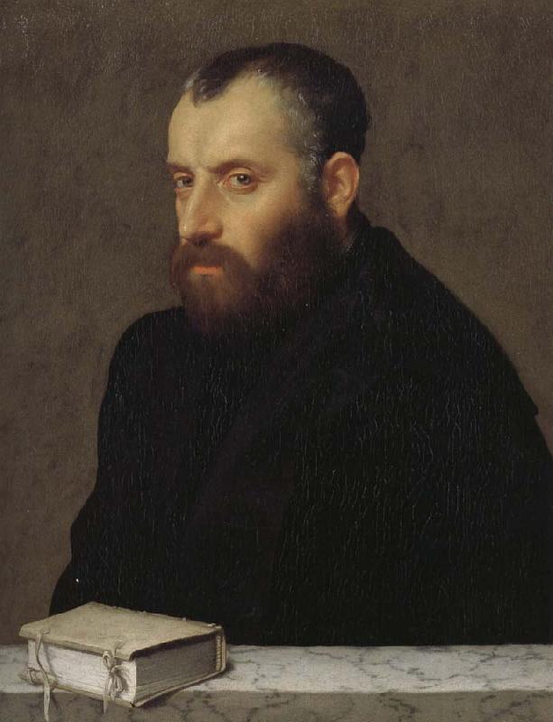 Giovanni Battista Moroni Has the book Portrait of a gentleman